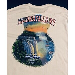 NEW Hard Rock Cafe Niagara Falls New York T-Shirt LARGE Canada Guitar Music NWOT